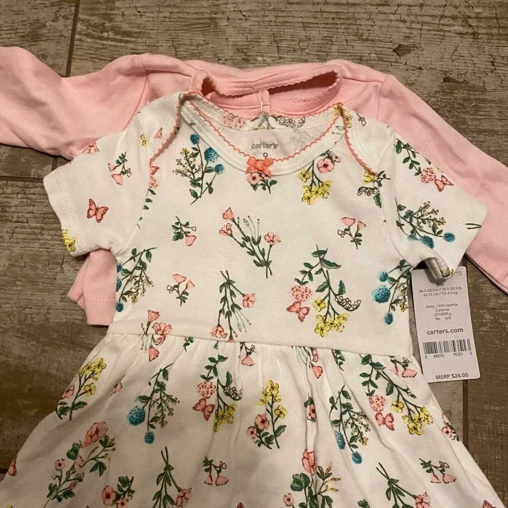 NWT Carter’s floral 2-piece set